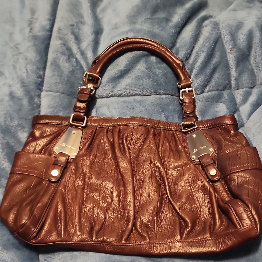 Brown Leather B. Makpwsky Women's Bag